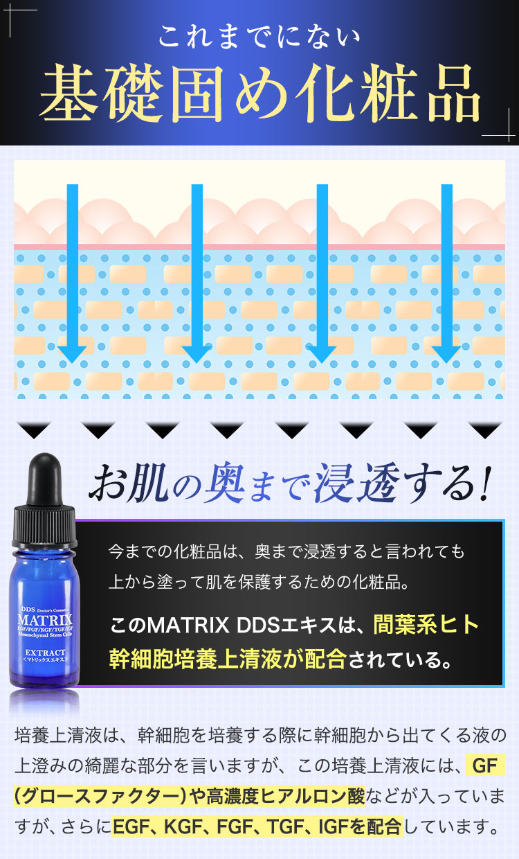 DDS MATRIX シャンプー 国産間葉系幹細胞培養上清エキス配合